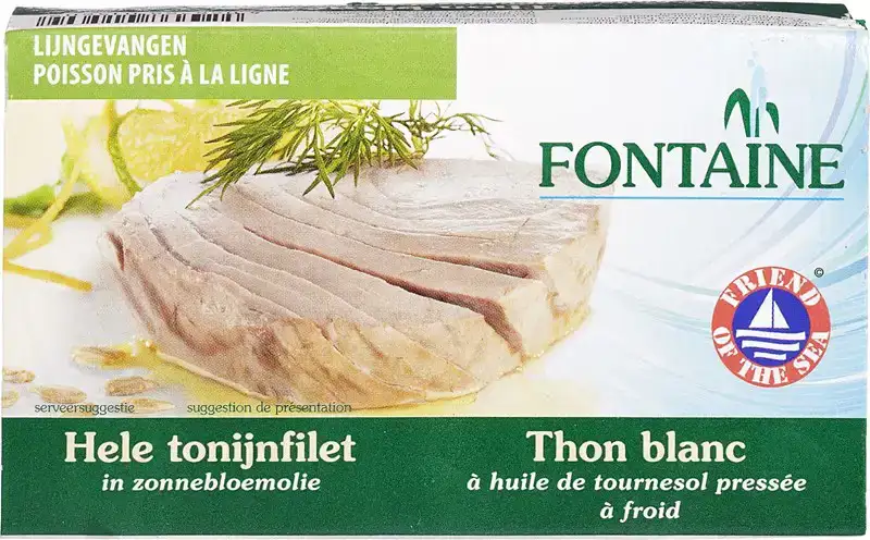 Tonijn in zonnebloemolie