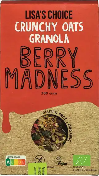 Glutenvrije granola berry madness