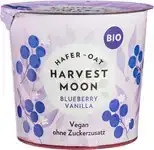 Plantaardige variatie op yoghurt haver - blauwe bes vanille