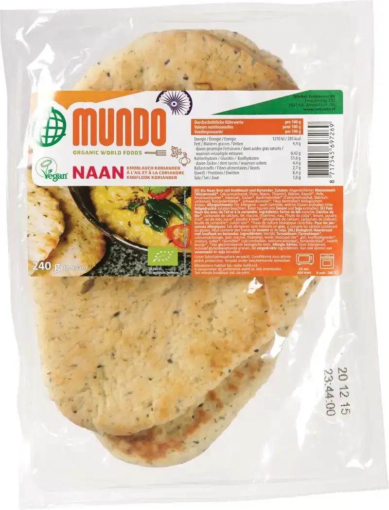 Naanbrood knoflook koriander
