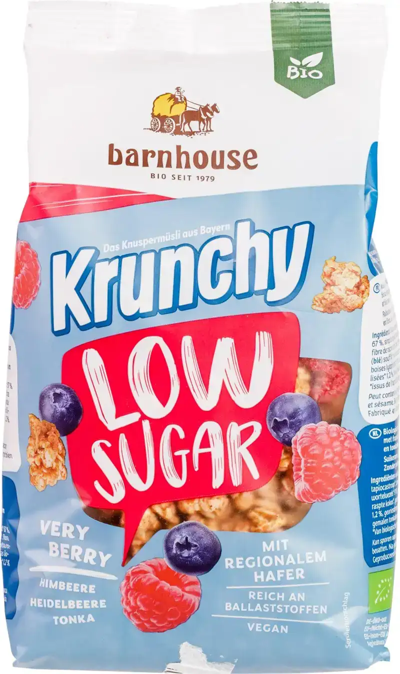 Low sugar muesli very berry