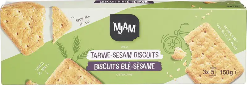 Tarwe sesam biscuits