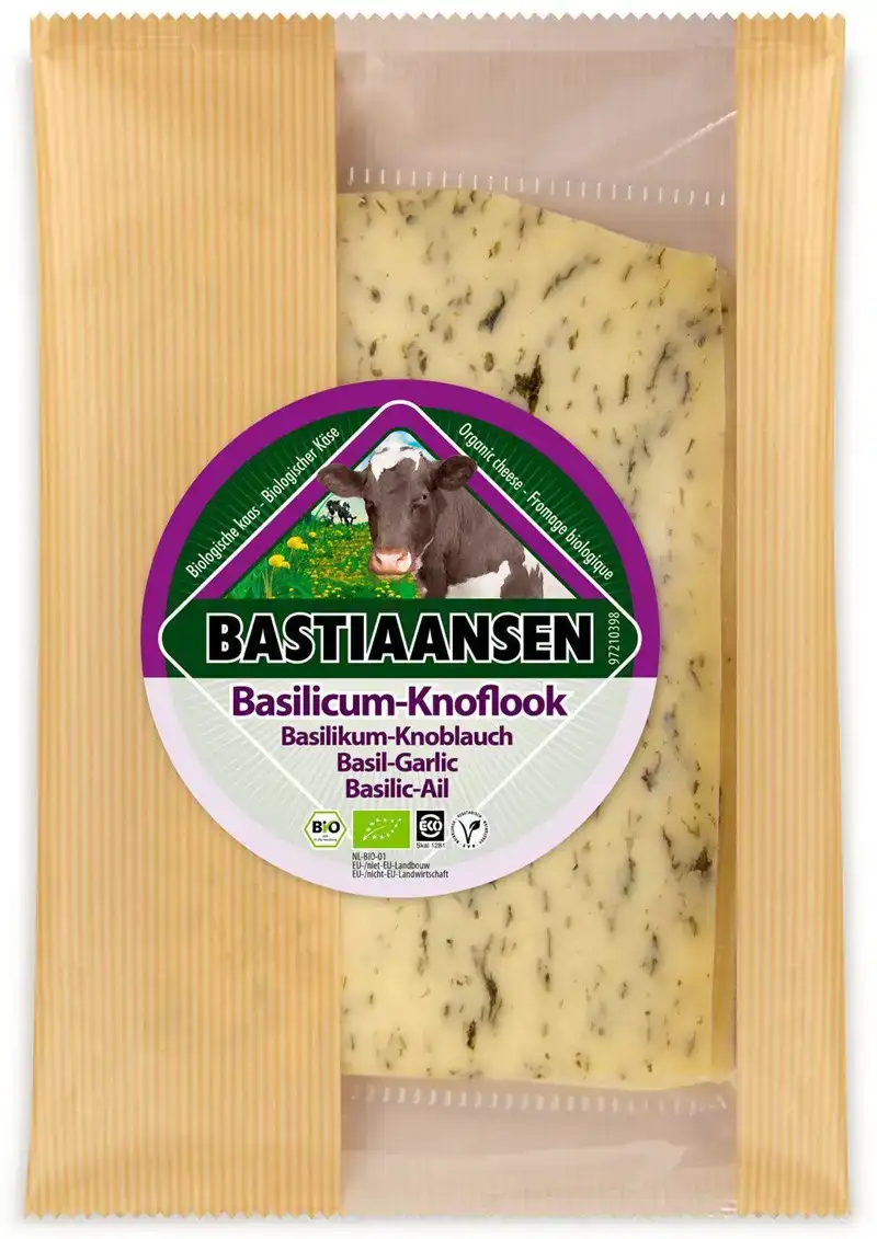 Plakjes kaas basilicum/knoflook