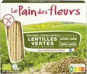 Groene linzen crackers