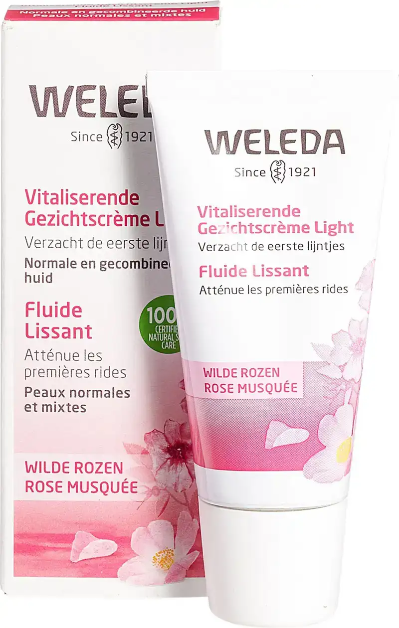 Vitaliserende gezichtscrème wilde rozen light - gemengde 30+ huid