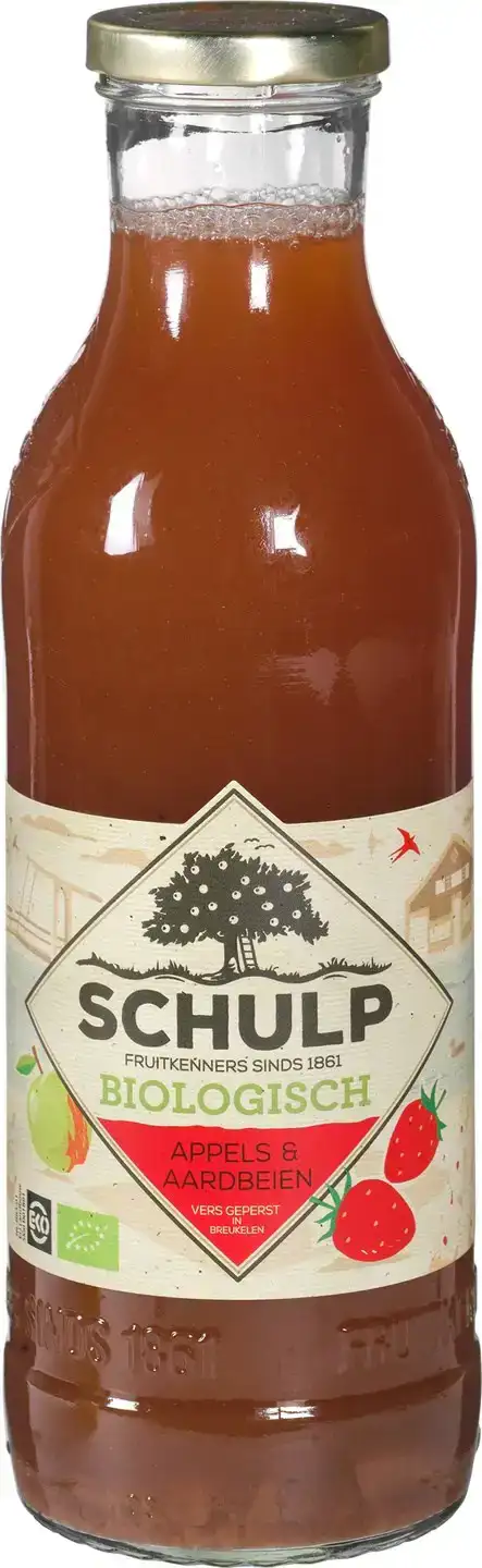 Appel & aardbeiensap