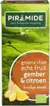 Groene thee gember citroen