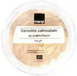 Gerookte zalmsalade op yoghurtbasis