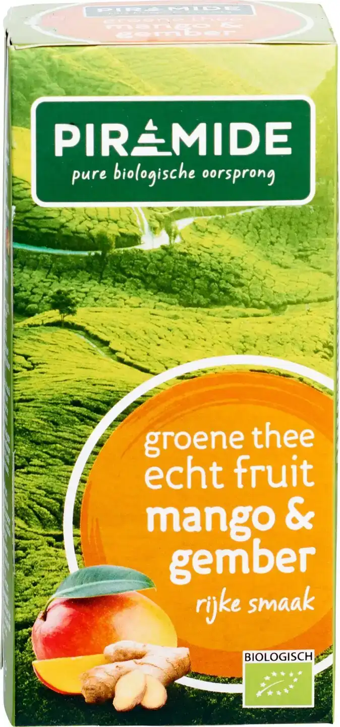 Groene thee mango gember