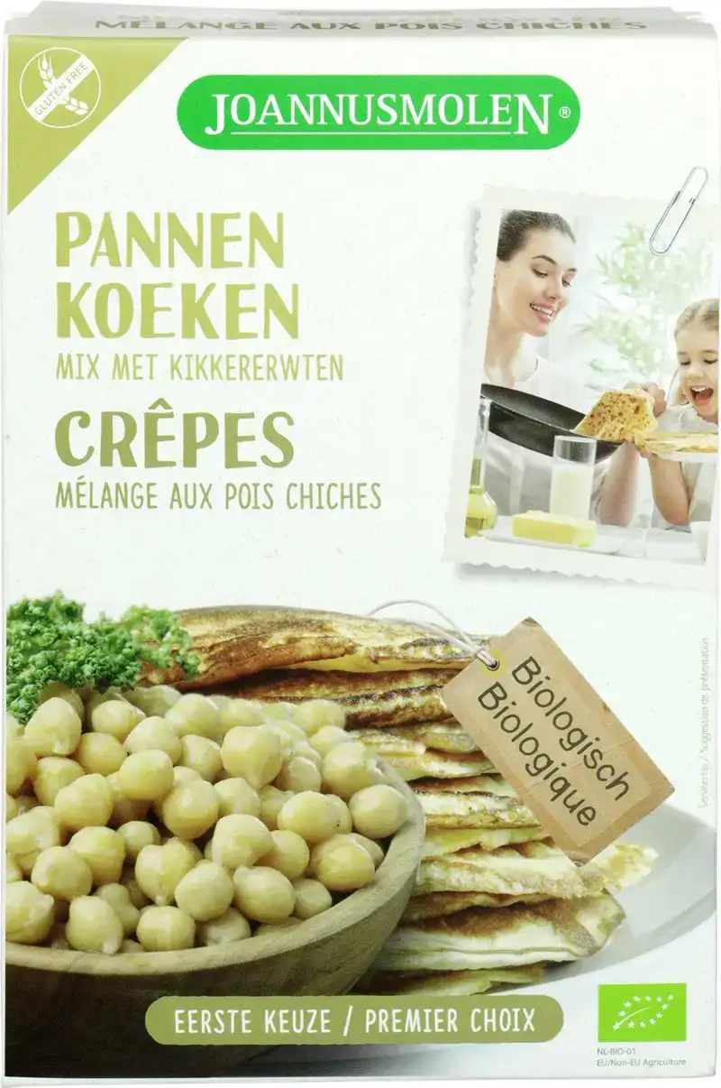 Glutenvrije pannenkoekenmix kikkererwten