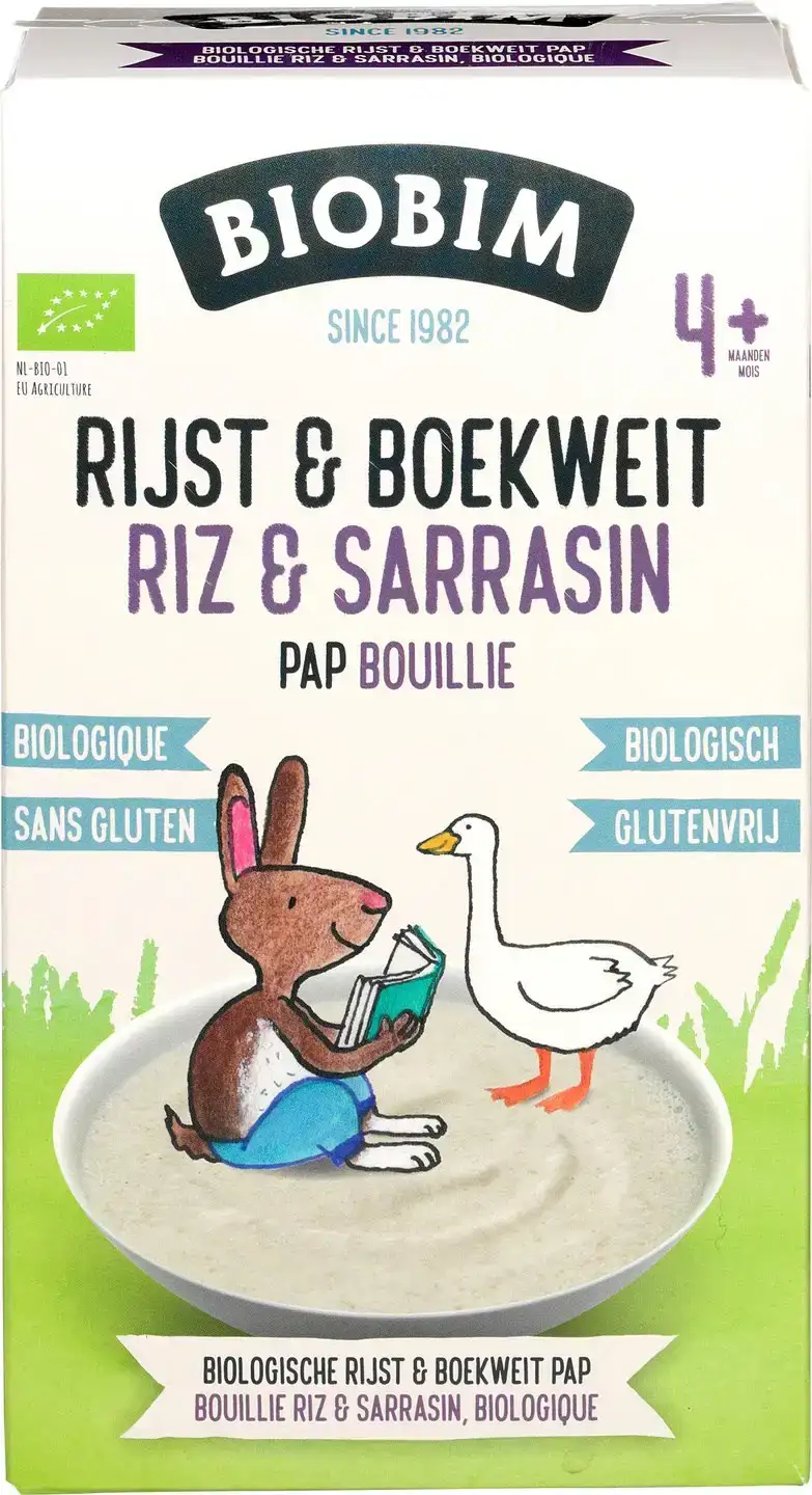 Babypap rijst/boekweit 4+ mnd