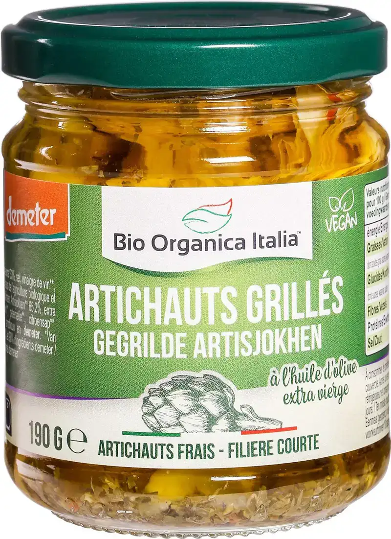 Gegrilde artisjok in olie