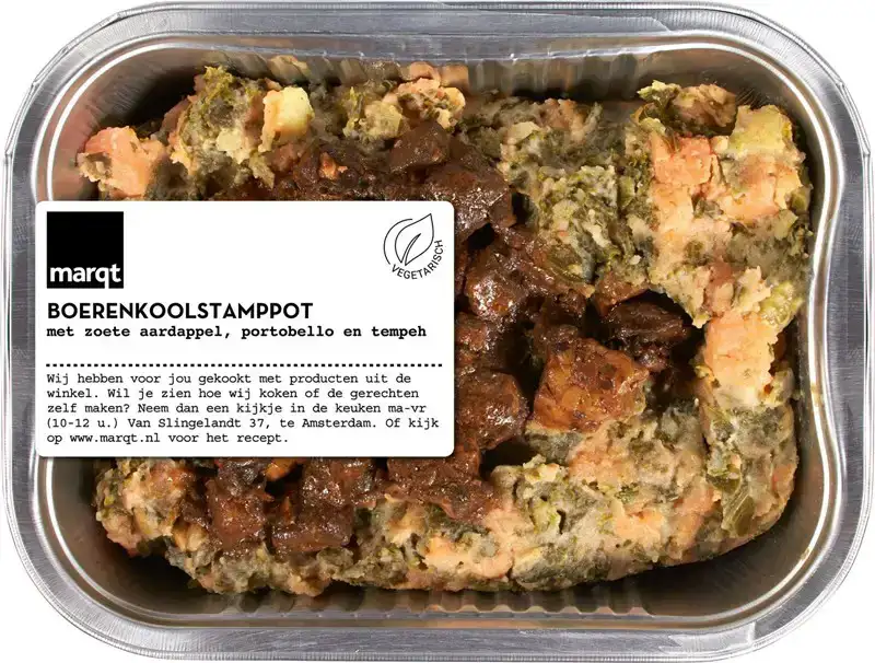 Boerenkoolstamppot met zoete aardappel