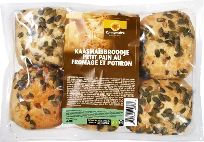 Maisbrood kaas-pompoenpit