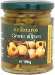 Pitloze groene olijven