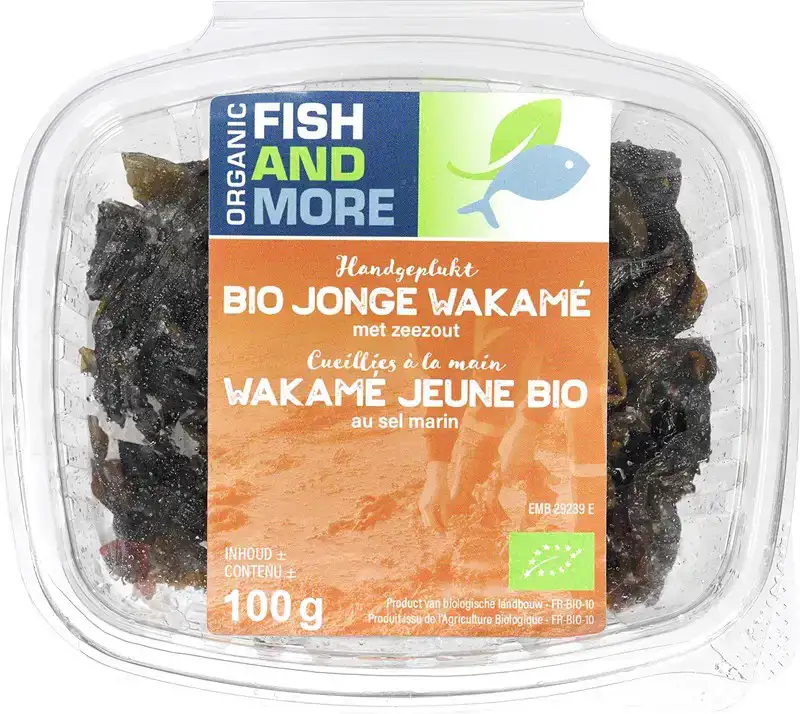 Jonge wakamé zeewier