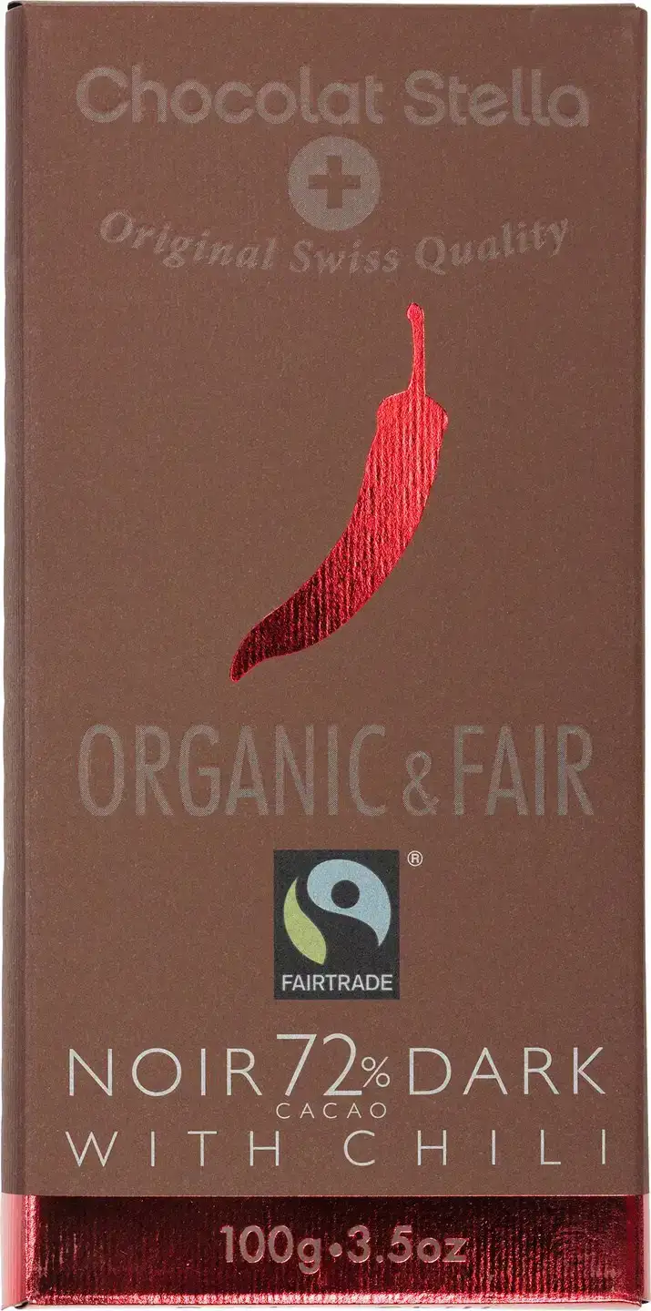 Pure chocolade 72% chili