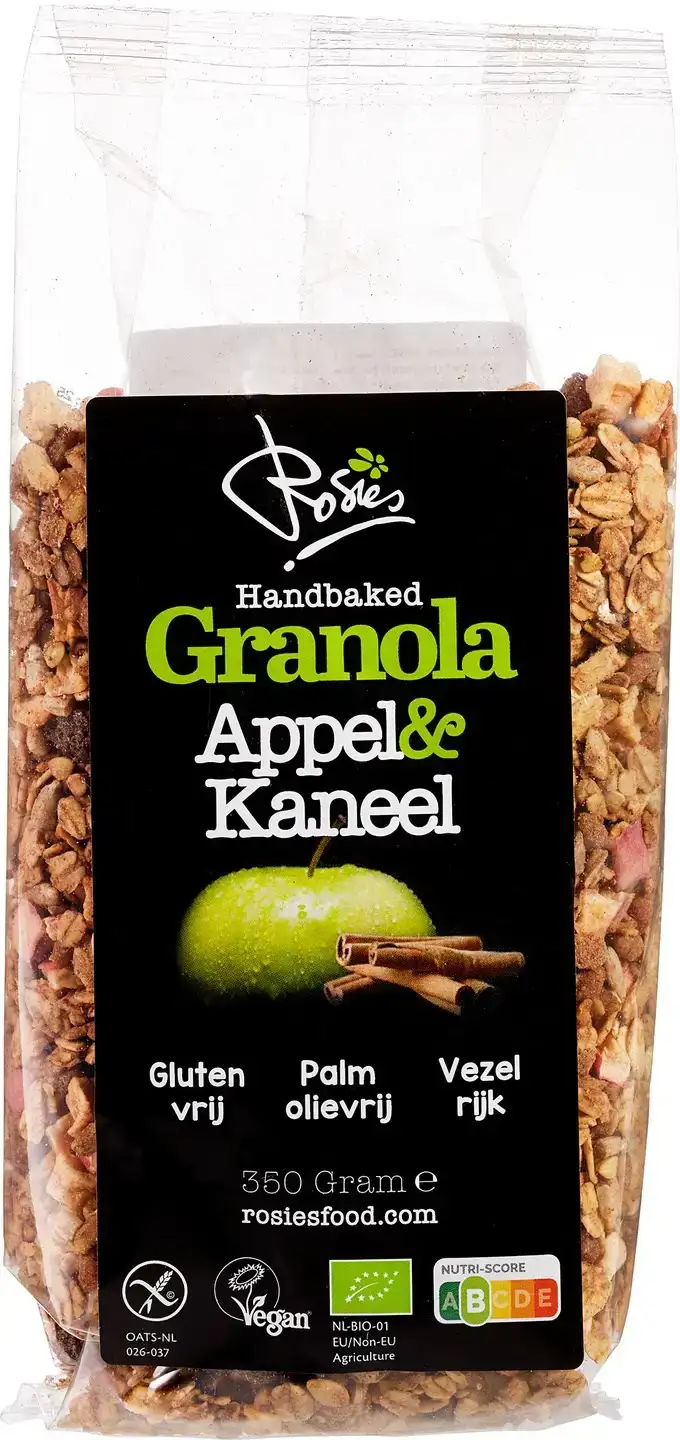 Glutenvrije granola appel kaneel