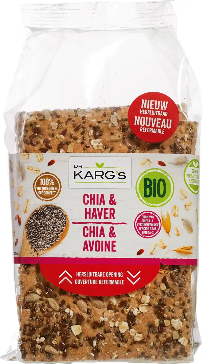 Chia-haver crackers