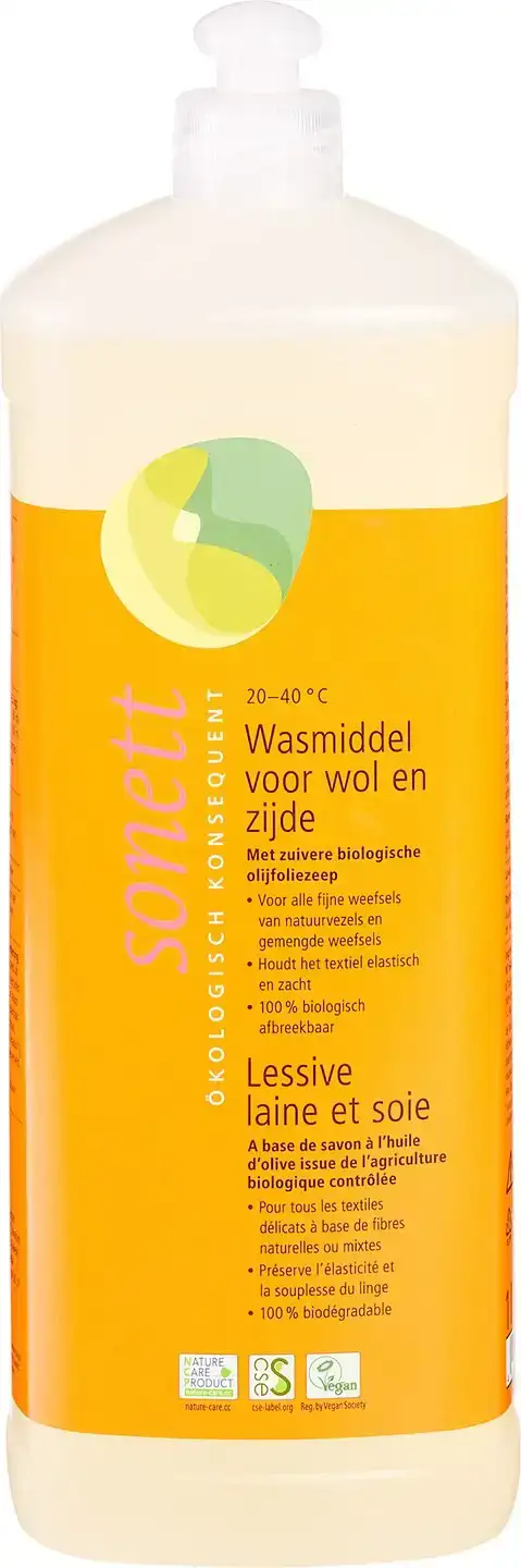 Wasmiddel wol & zijde olijfoliezeep