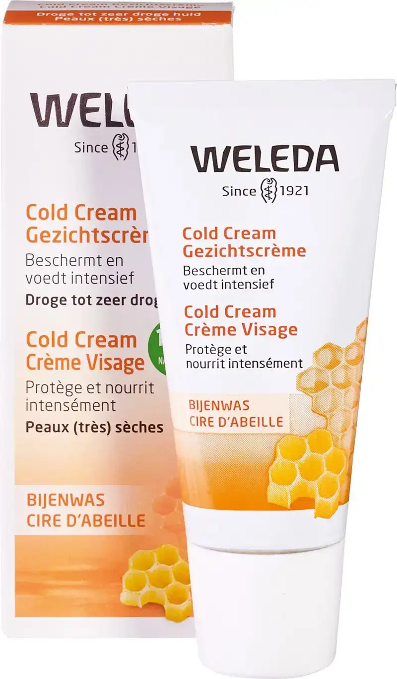 Cold cream gezichtscrème bijenwas - droge huid