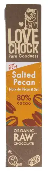Raw chocolade 80% Salted Pecan