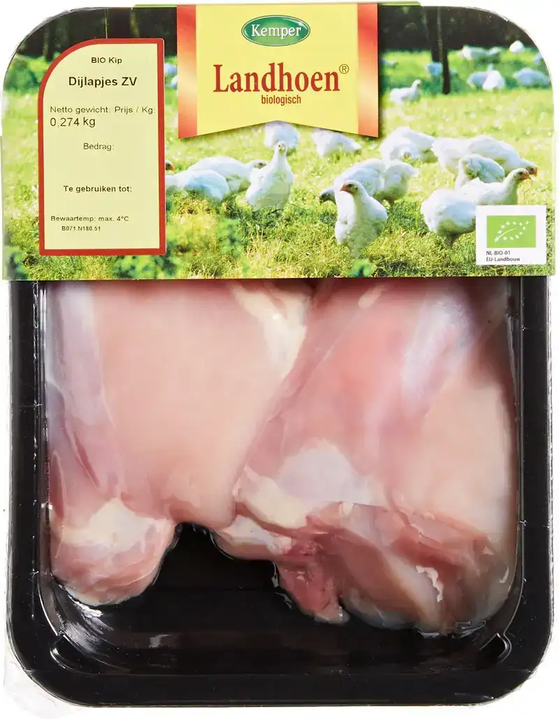 Kip dijlapjes