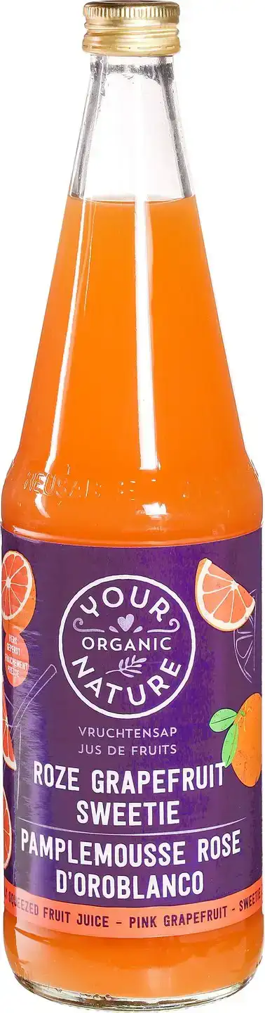 Roze grapefruitsap