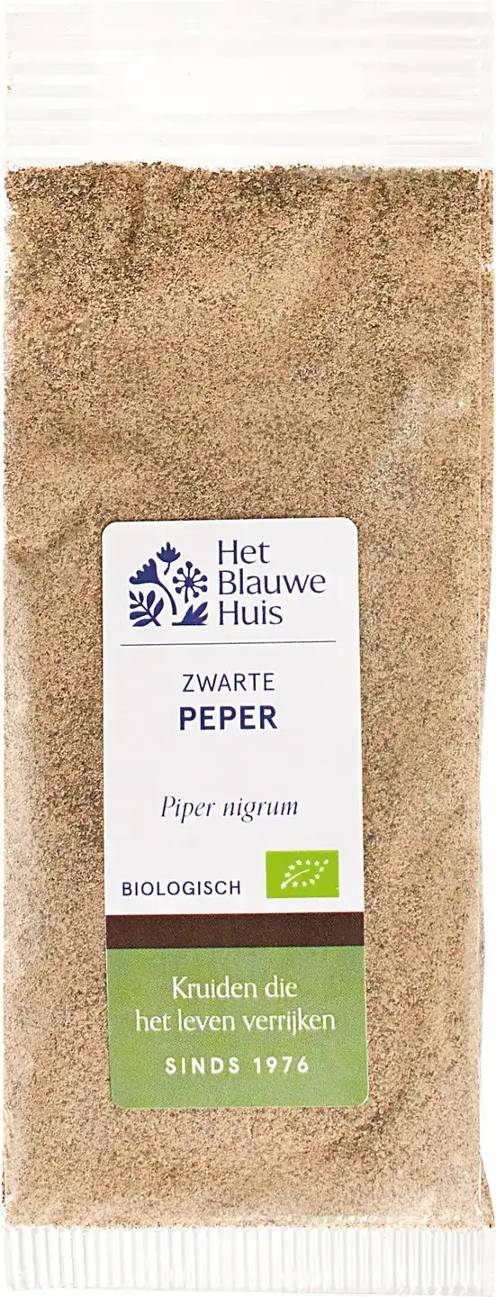 Zwarte gemalen peper