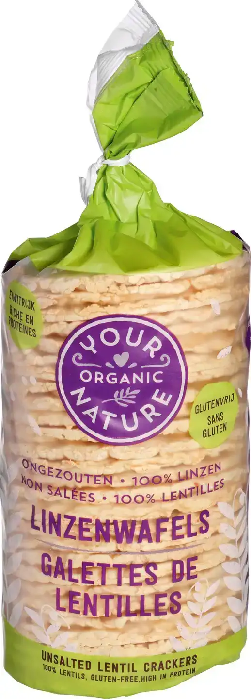 Ongezouten linzenwafels