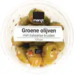 Groene olijven Italiaanse kruiden