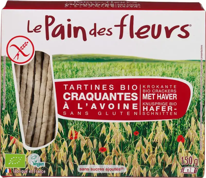 Glutenvrije krokante crackers haver