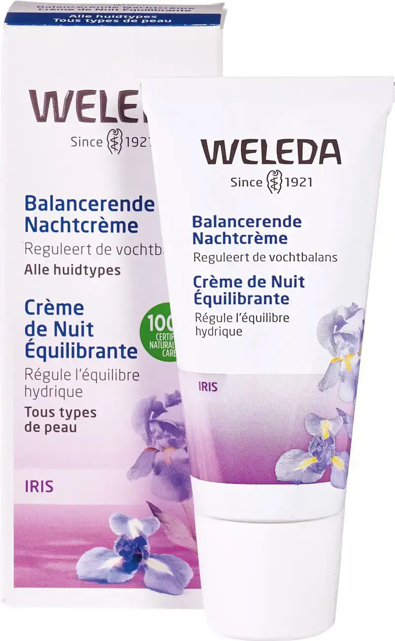 Balancerende nachtcrème iris - droge huid