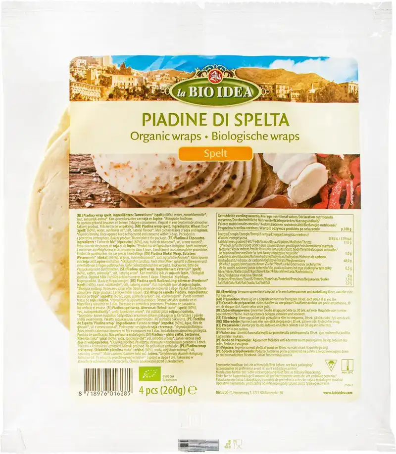 Piadine spelt wrap