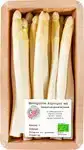 Geschilde witte asperges