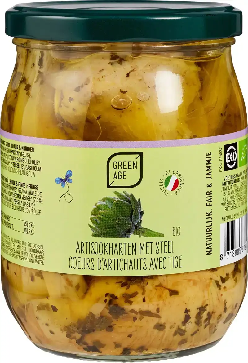 Artisjokharten met steel