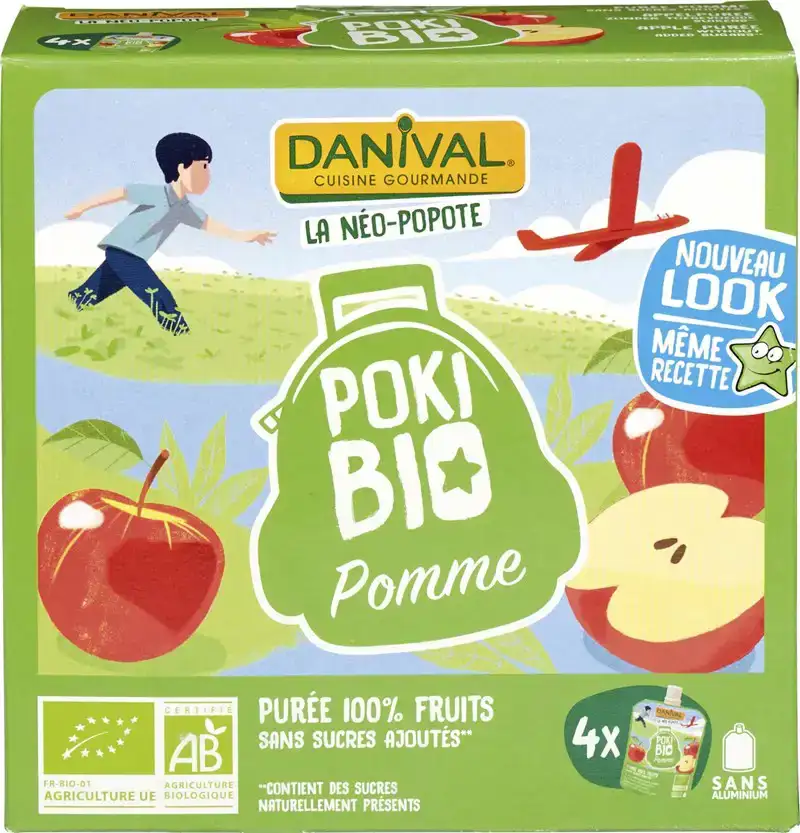 Knijpfruit Poki Bio appel
