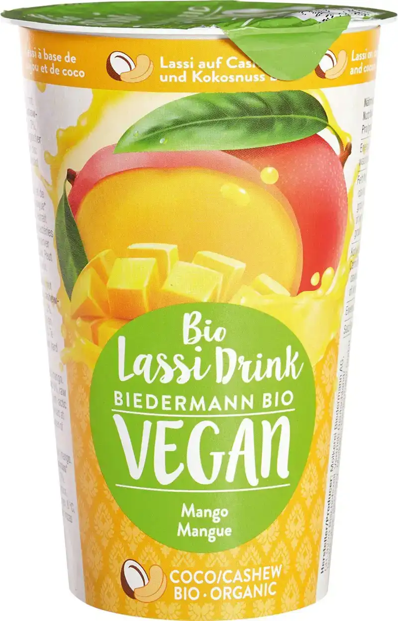 Vegan lassi mango