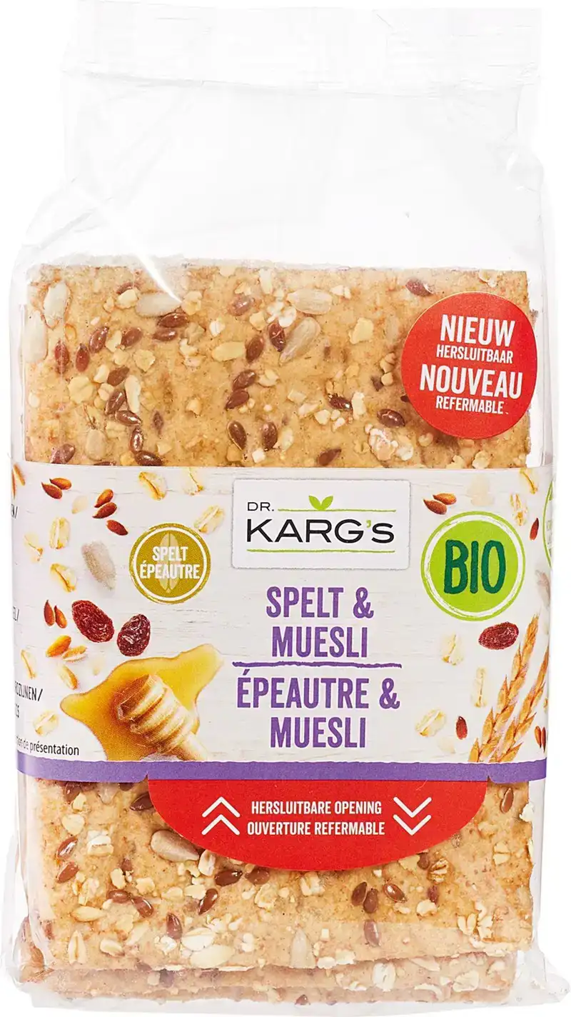 Spelt-muesli crackers