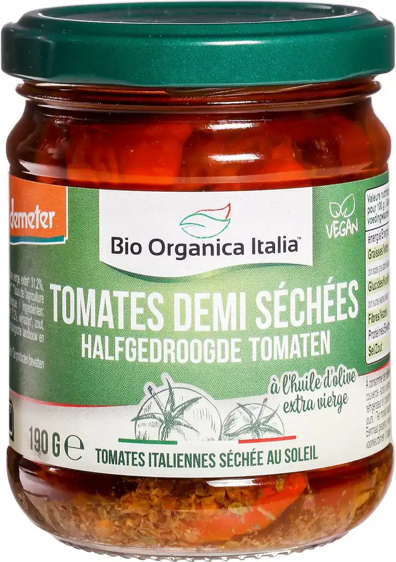 Halfgedroogde tomaten in olie