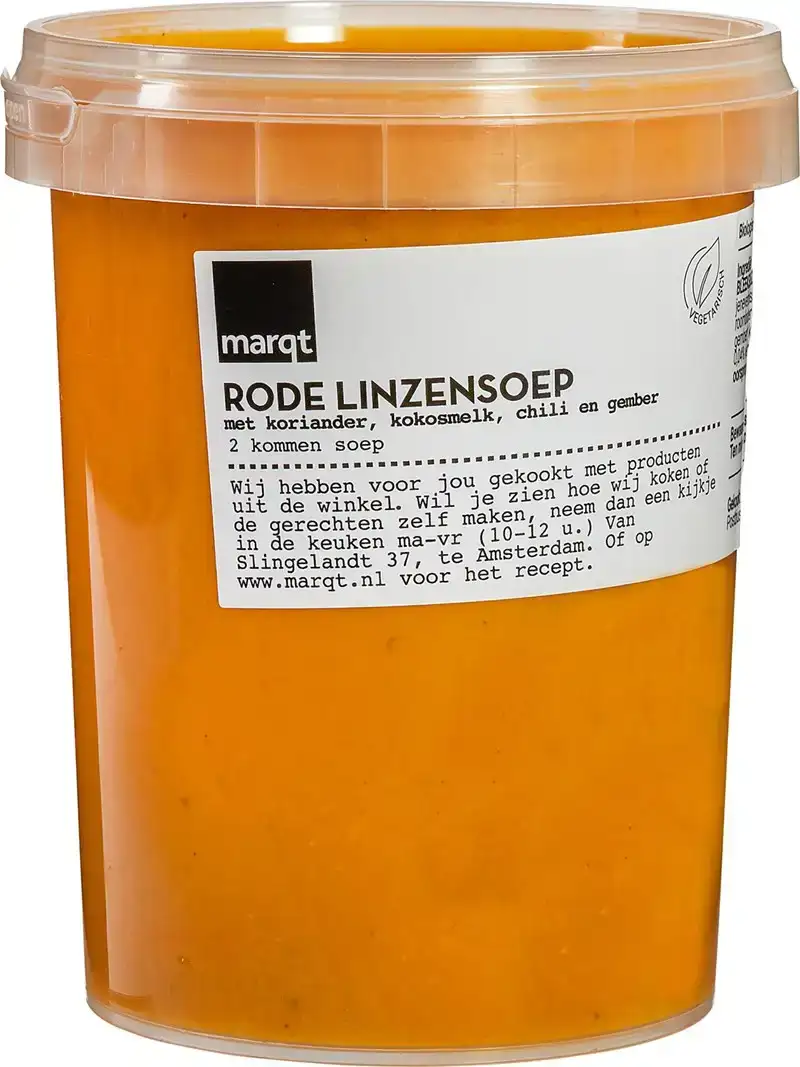 Rode linzensoep