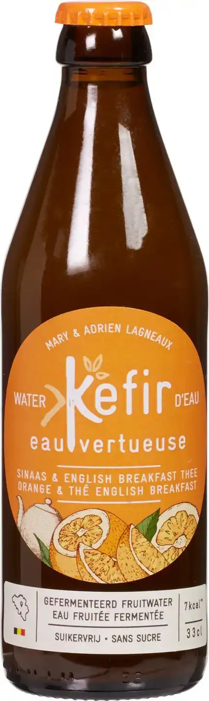 Waterkefir sinaasappel english breakfast thee