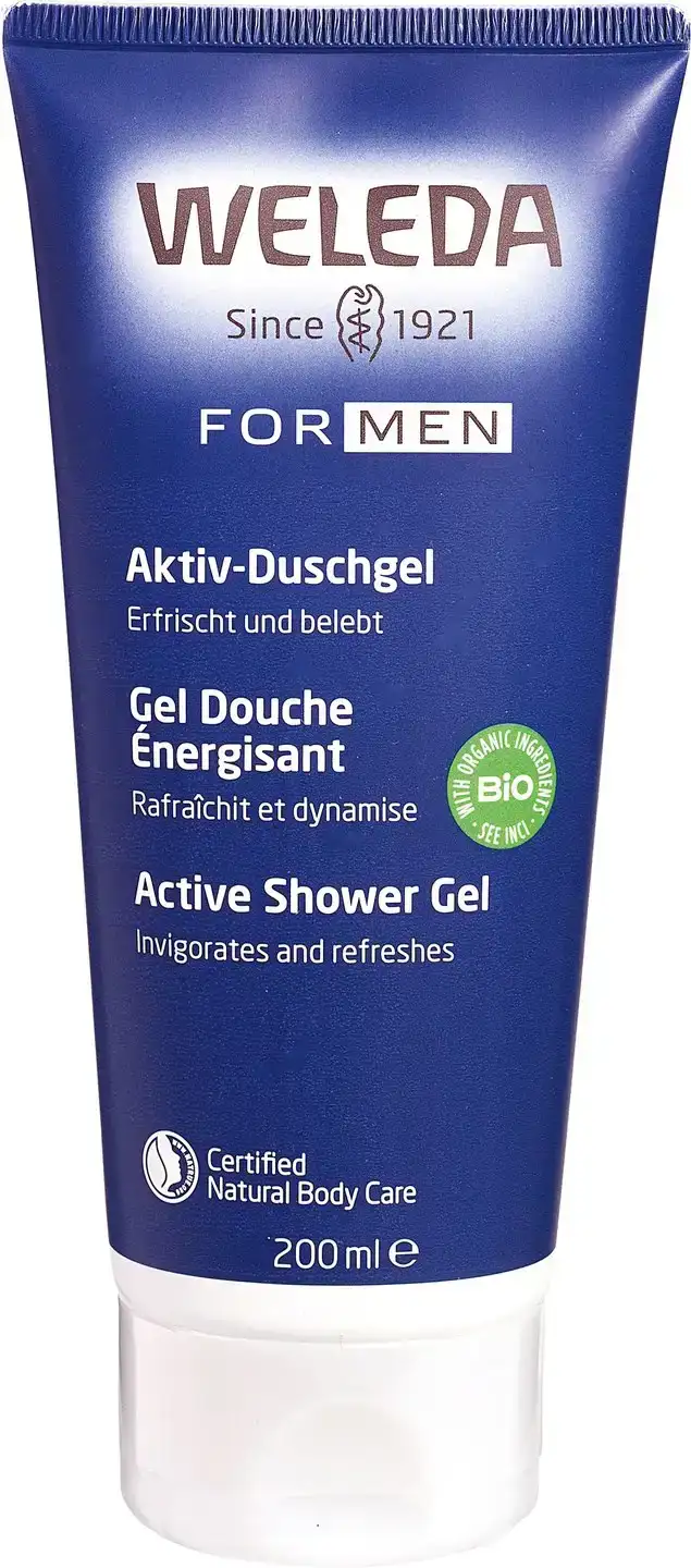 Activerende douchegel voor de man