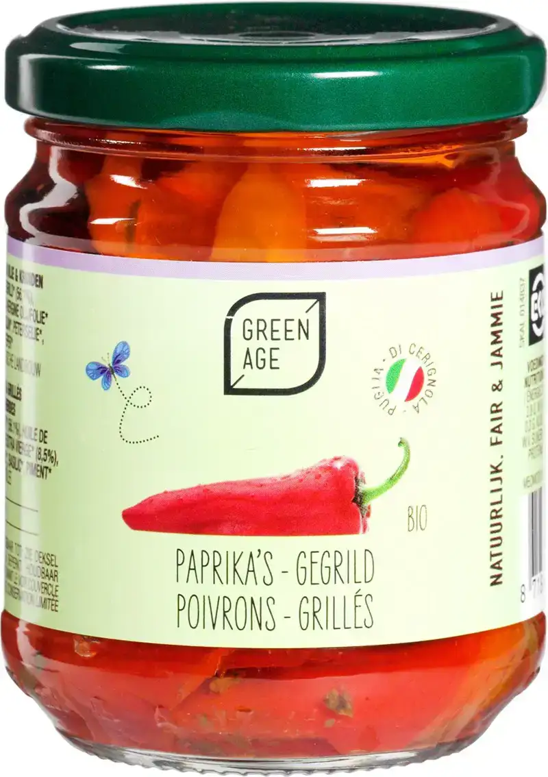 Gegrilde paprika's