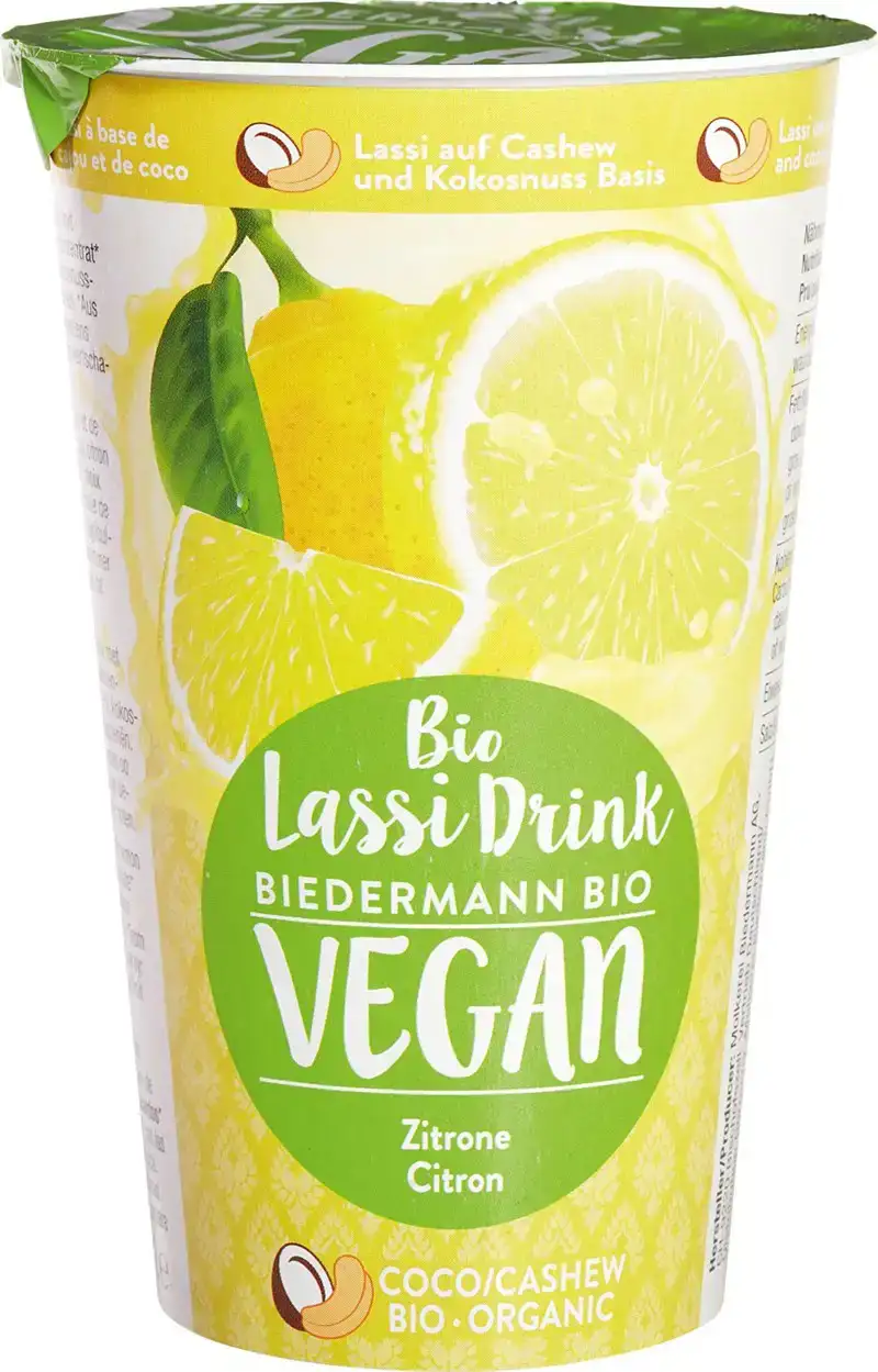 Vegan lassi citroen