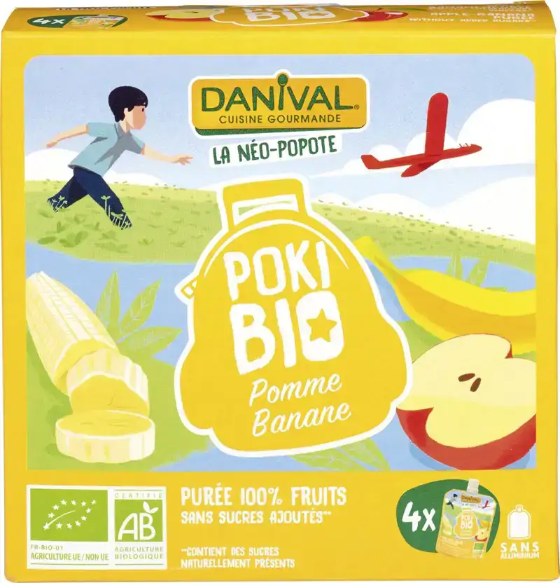 Knijpfruit Poki Bio appel banaan