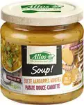 Zoete aardappel-wortelsoep