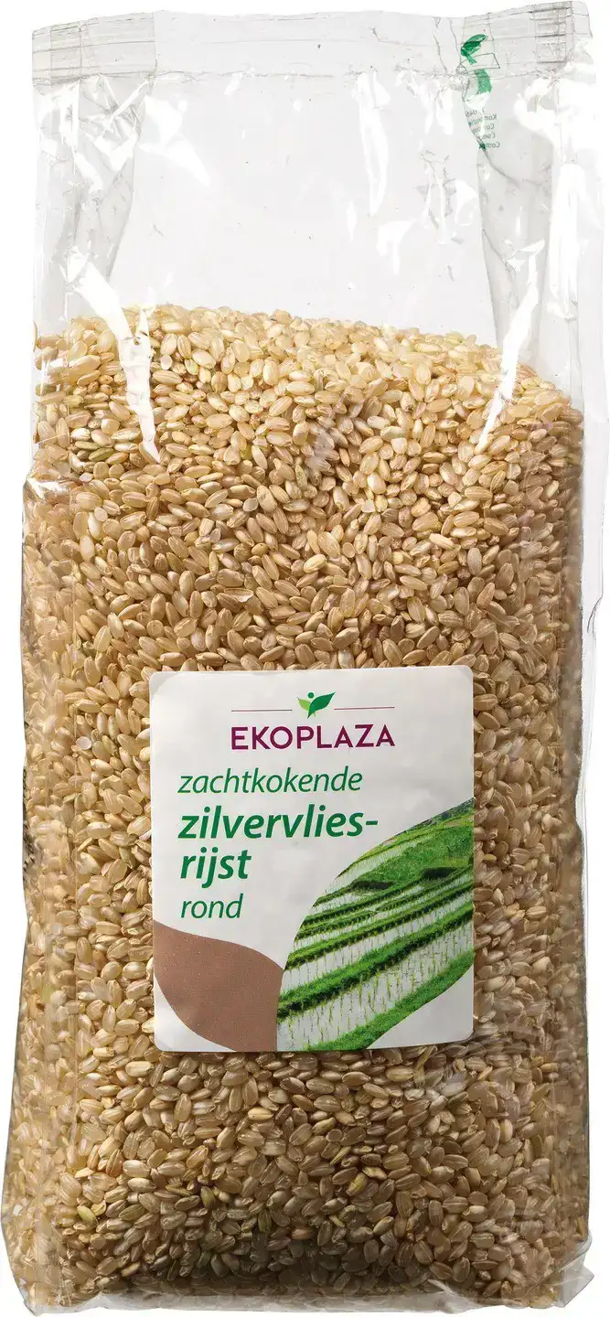 Zilvervliesrijst rond