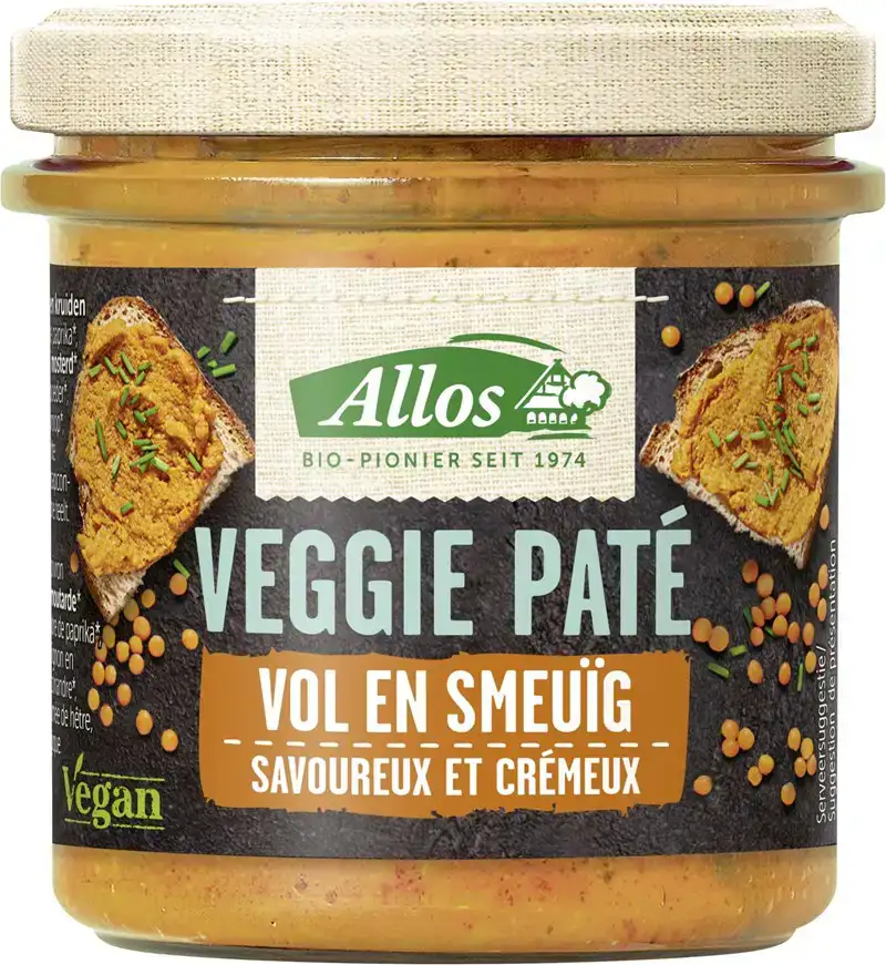 Vegan paté vol & smeuïg