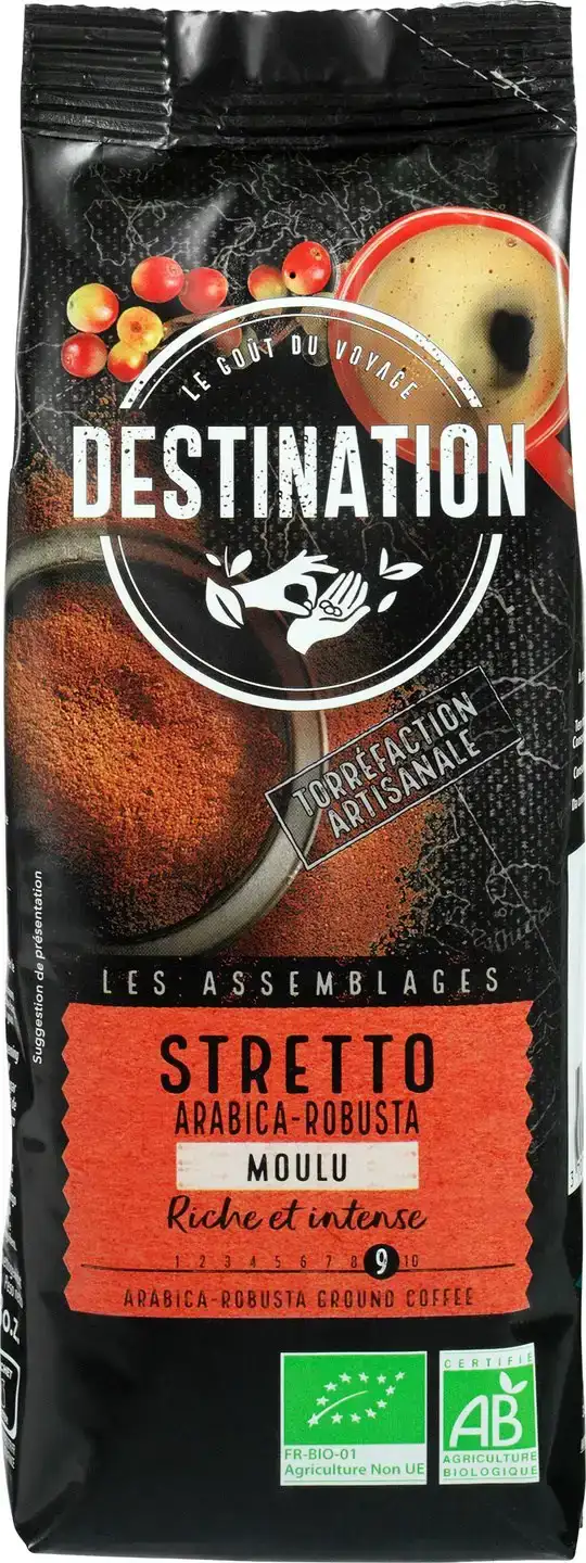 Gemalen koffie intense Stretto